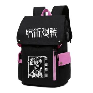 Cartable Jujutsu Kaisen Suguru Noir et Rose