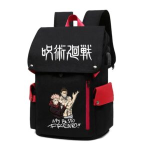 Cartable Jujutsu Kaisen Noir et Rouge