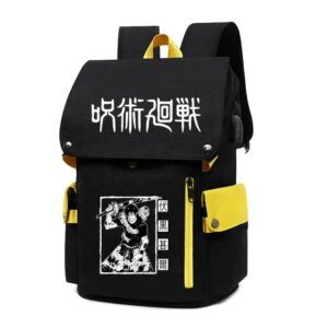 Cartable Jujutsu Kaisen Suguru Noir et Jaune