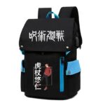 Cartable Jujutsu Kaisen Yuji Noir et Bleu