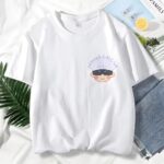 T-shirt à Manches Courtes Blanc pour Homme Satoru Gojo Le Chevalier Blanc